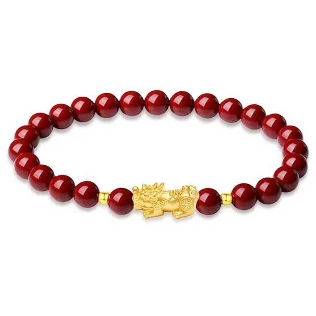 亨万福 国潮貔貅转运轻奢小众#好运 足金 一口价 黄金手串 女款