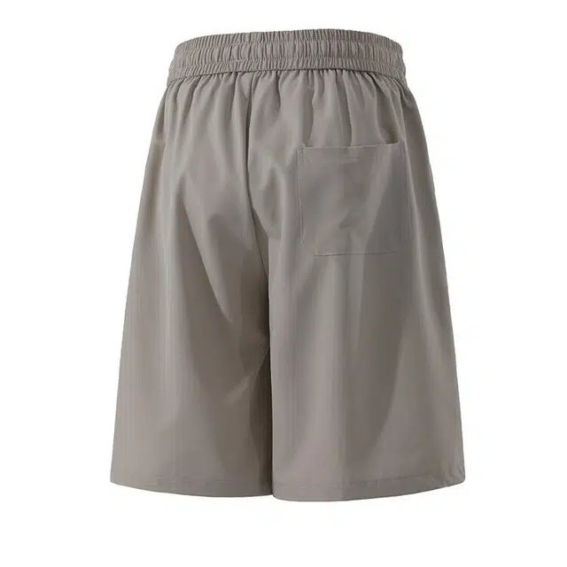 颂希尔 美式透气凉感速干刺绣条纹撞色潮牌宽松百搭五分裤休闲短裤 男女同款