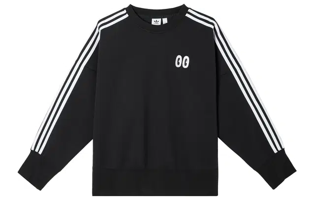 adidas Originals Trefoil Print Pullover Hoodie Black