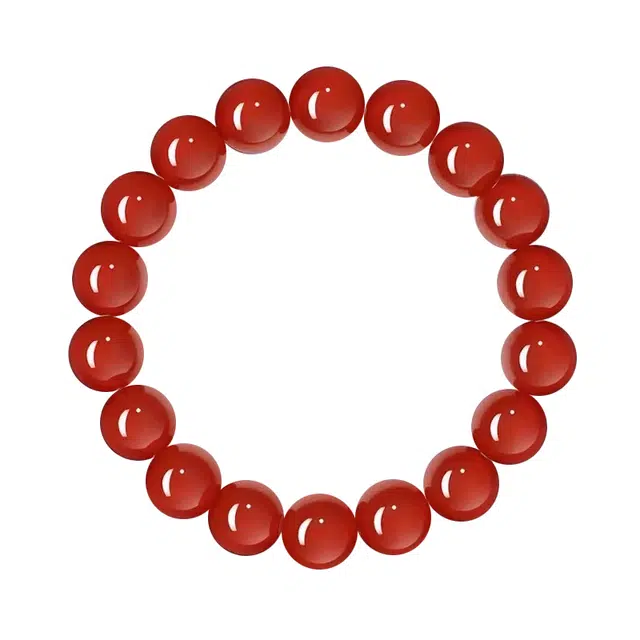 谧月珠宝 平安顺遂吉祥如意锦鲤护身串珠招桃花美满转运珠新中式气质手饰幸运好运天然 玛瑙 手串 男女同款情侣款