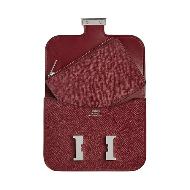HERMES Constance Slim H Epsom 55 Rouge H