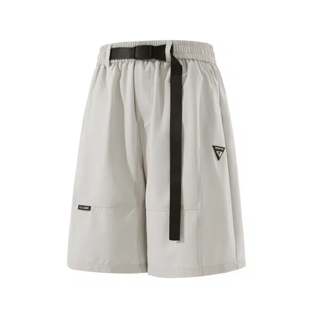 加荣 美式高街复古薄款透气潮牌解构日系户外速干运动五分裤机能风休闲中腰五分裤工装短裤 男女同款