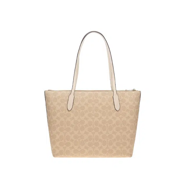 COACH Zip Top Tote 30 Logo Tote