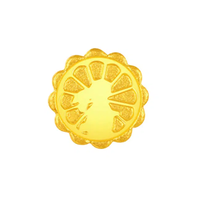 金至福 实心收藏金豆金星星月亮玫瑰花葫芦#好运 足金 投资类 金条/金币/金章 男女同款情侣款