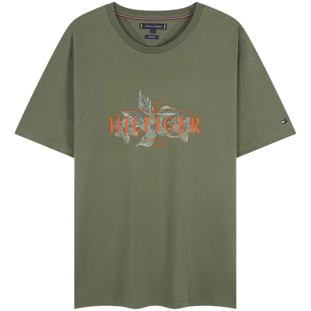 Tommy Hilfiger Floral Letter Print T-Shirt