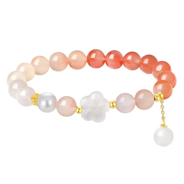 聆听花开 逃之夭夭 流苏高级感 玛瑙 手串 女款