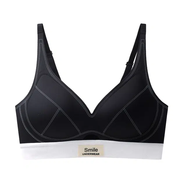 二三二三 透气吸汗聚拢有型防下垂亲肤柔软无痕舒适侧收副乳字母时尚百搭日常通勤运动文胸 女款