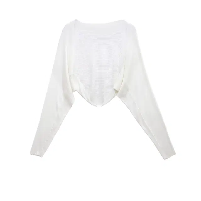 桴生 防晒开衫薄款夏季披肩外搭冰丝短款上衣长袖罩衫小坎肩外套针织衫 女款