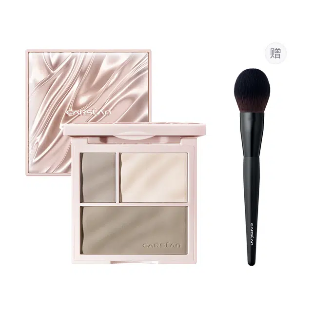 卡姿兰 高光一体三色 修容盘 哑光提亮脸部轮廓鼻影