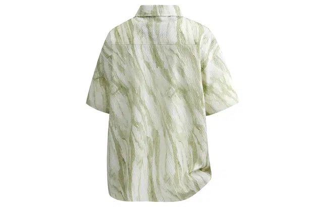 王者荣耀 美式复古扎染撞色冰丝玫瑰花卉印花透气凉感宽松舒适松弛感少年感港风休闲百搭时尚短袖衬衫 男女同款