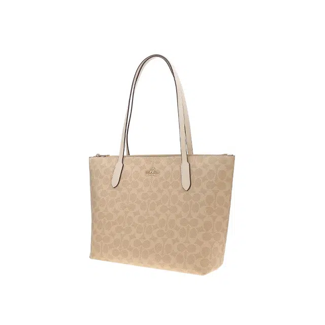 COACH Zip Top Tote 30 Logo Tote