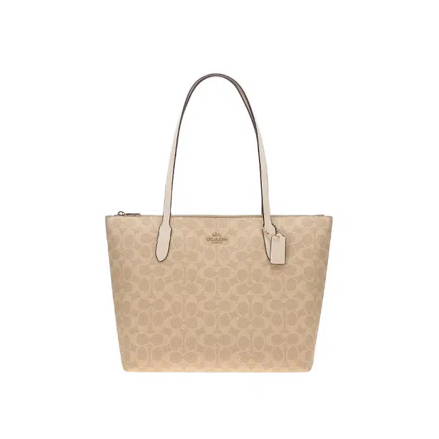 COACH Zip Top Tote 30 Logo Tote