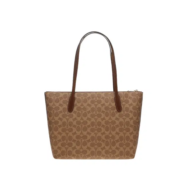 COACH Zip Top Tote 30 Logo Tote