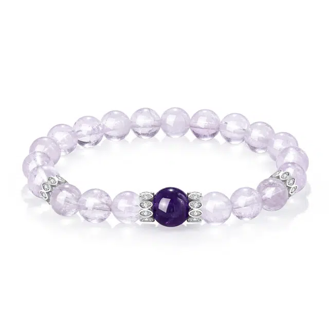 【上上签紫气东来】 彗时 九紫离火本命年国风小众新中式复古平安喜乐新中式福禄吉祥时尚百搭好运天然 紫水晶 手串 男女同款情侣款