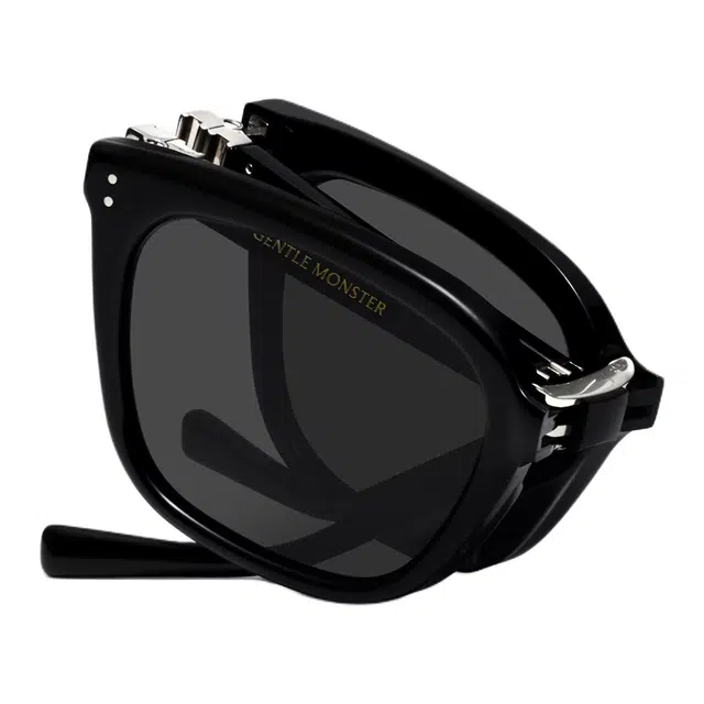 Gentle Monster Square Acetate Sunglasses Black