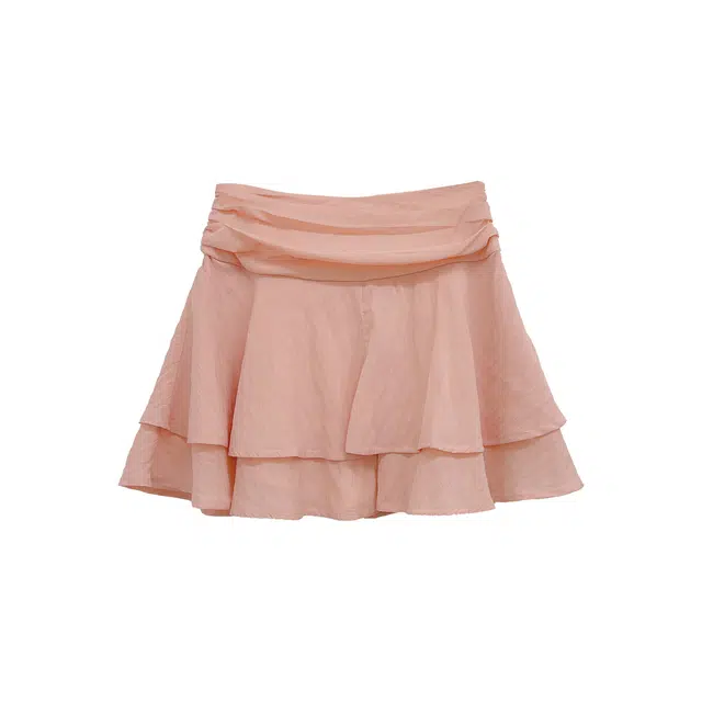 米米子 “柚见晴天”时尚别致花朵时尚舒适百搭休闲短裙 女款