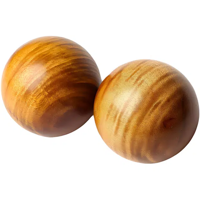 三檀小舍 国风国潮新中式 水波纹高级轻奢 健身活络 金丝楠 保健球 男女同款情侣款 楠木