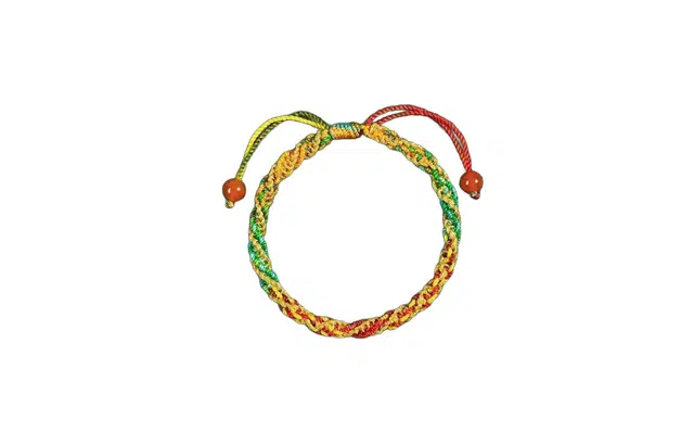 迎百宝 锦鲤附体 逢考上岸 新中式国风幸运 好运 彩虹 织物 手绳 男女同款情侣款