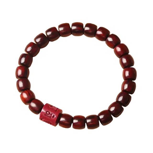 嫒柯 国潮新中式轻奢高级感文玩盘玩财运亨通吉祥如意佛珠念珠复古风文艺风大吉大利#好运 紫檀属 手串 男女同款情侣款