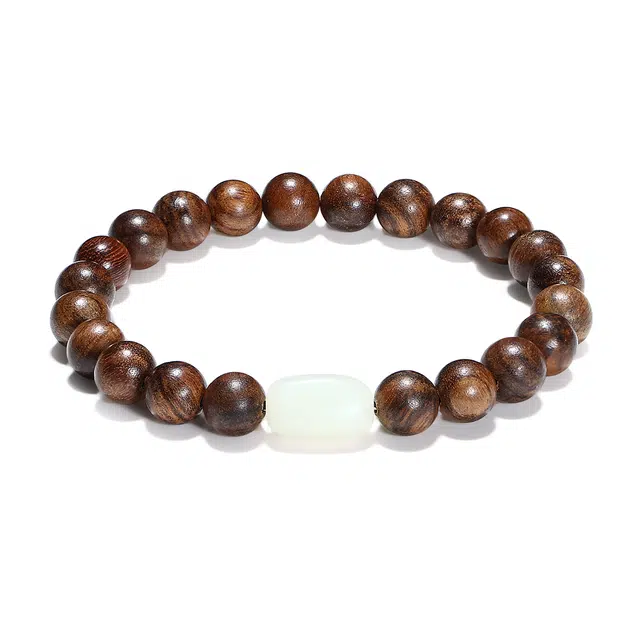 【普陀山官方已过香】 普陀山文创 复古典雅民族风 新中式时来运转 好运连连 花梨木 手串 男女同款情侣款