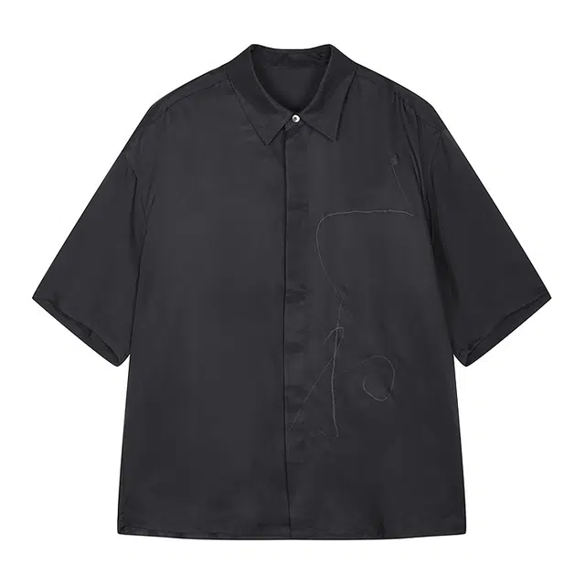 速写 舒适宽松休闲夏季短袖衬衫 男款
