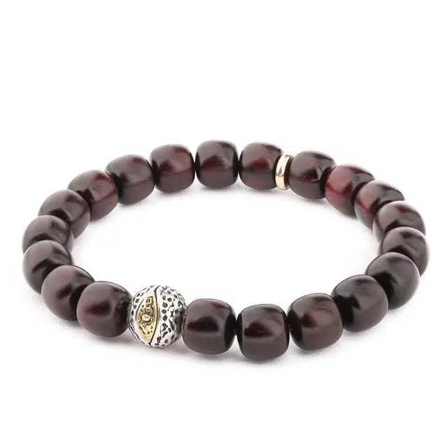 三檀小舍 国风国潮 凤眼慧眼新中式招财纳福 #好运 转运平安喜乐诸事顺利 小众设计文玩盘玩绕指柔 紫檀属 木作手串 男女同款情侣款