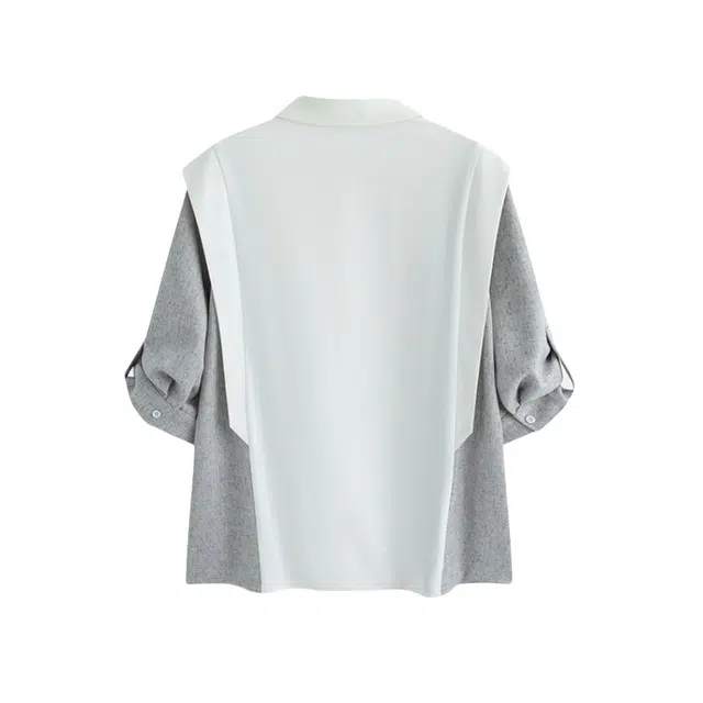 加荣 薄款透气百搭设计感青少年潮流痞帅宽松休闲短袖衬衫 男女同款