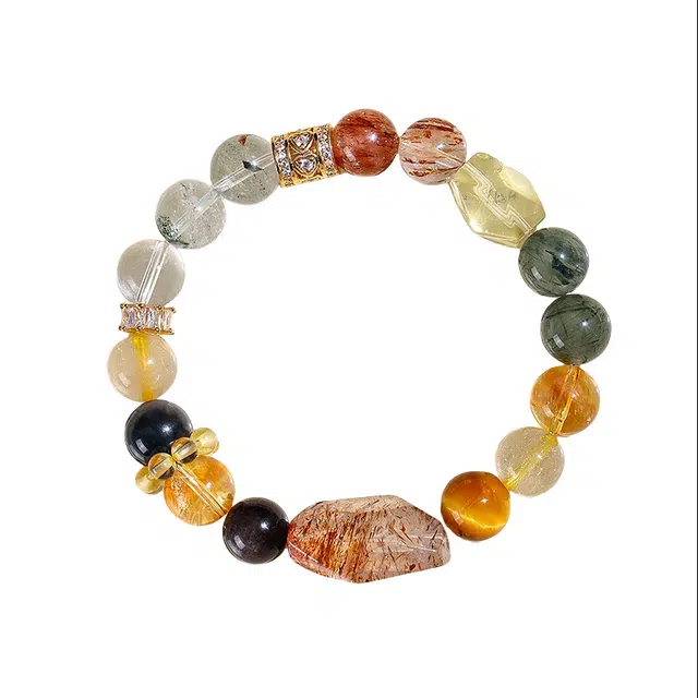 迈奇的礼物 招财暴富 转运 守护 上岸新中式国潮文艺清新甜美复古小众高级气质优雅百搭高颜值爆款天然 超七 手串 男女同款情侣款