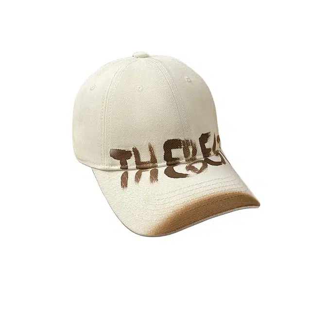 艾佳微 撞色软顶复古美式字母宽帽檐大脸显脸小百搭 棉 鸭舌帽 男女同款情侣款