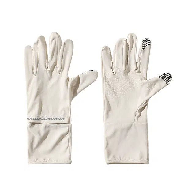 俞兆林 夏季遮阳防紫外线开车骑行防滑户外登山运动透气冰丝中长款可触屏 锦纶 防晒手套 男女同款情侣款