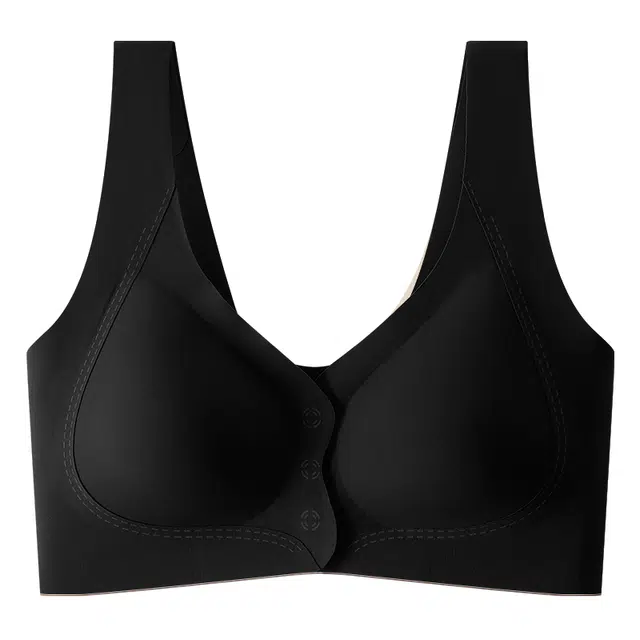 二三二三 透气吸汗聚拢有型防下垂亲肤柔软无痕前扣舒适侧收副乳优雅美背时尚百搭日常通勤运动文胸 女款