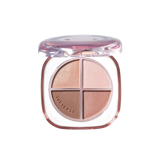 橘朵 釉美四色眼影 易上色细闪自然持久哑光不晕染不脱妆亮泽清透眼部修饰