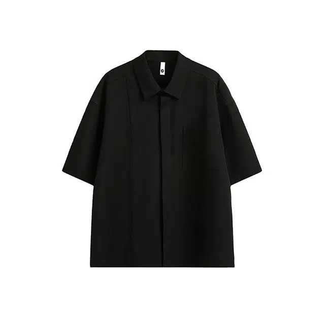 欧路得 美式解构夏季高级感宽松垂感休闲短袖衬衫 男款