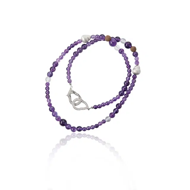 【岚晶】 眰恦 搭配 小众设计 百搭轻奢 甜美  提升气质 旺财运 旺运气 #好运天然 紫水晶 手串 女款