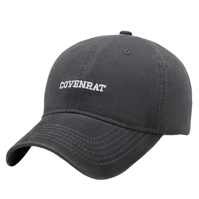 艾佳微 水洗做旧字母刺绣韩版时尚简约百搭显脸小 棉 鸭舌帽 男女同款情侣款