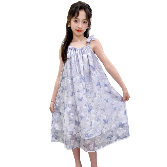 雅鹿连衣裙 百搭时尚亲肤简约吊带 儿童款