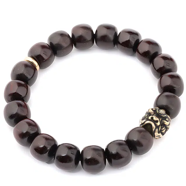 三檀小舍 国风国潮 招财貔貅新中式招财纳福 #好运 转运平安喜乐诸事顺利 小众设计文玩盘玩绕指柔 紫檀属 手串 男女同款情侣款