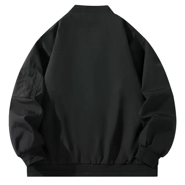 雅鹿 简约学院风复古高街百搭通勤工装宽松休闲飞行员夹克外套 男女同款