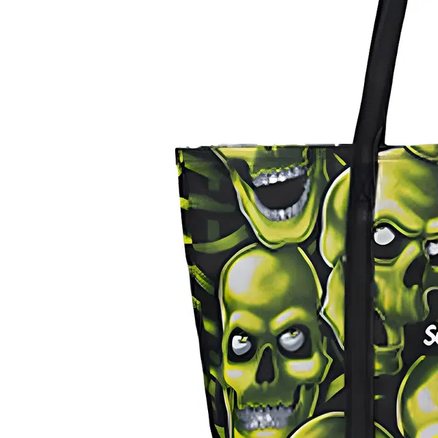 Supreme SS18 Skull Pile Denim Tote Black Tote