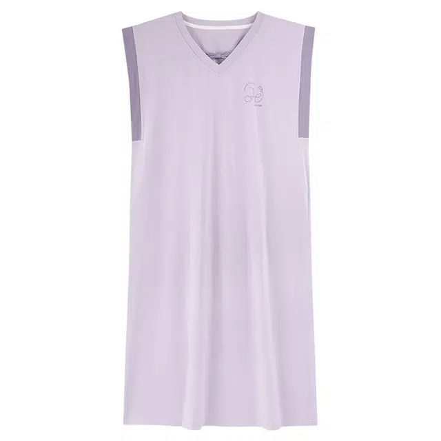 都市丽人 柔软细腻亲肤舒适透气不闷微弹吸湿排汗不易掉色抑菌防螨无袖家居服可外穿睡裙 女款