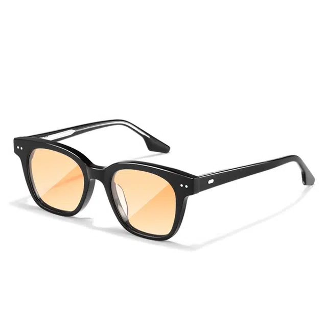 莫拉克 防晒防紫外线落色 板材镜架 方形 太阳眼镜 男女同款情侣款