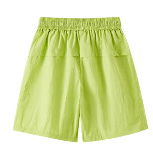 拓菲 腊肠狗刺绣运动夏季薄款阔腿速干冰丝五分休闲短裤 男女同款