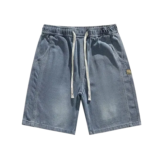 木木兔 美式夏季男士五分裤宽松直筒时牛仔短裤 男款