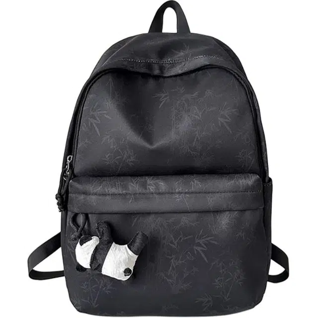 帕克熊 竹影黯然国风中式印花素雅文艺初高中大学上课 尼龙 双肩包 男女同款情侣款 多色