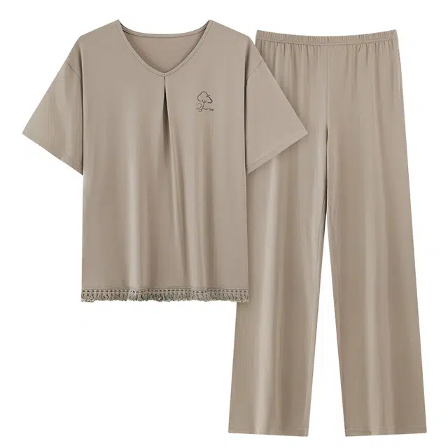 都市丽人 抗菌除螨凉感亲肤舒适不易掉色速干透气柔软轻盈细腻家居服可外穿睡衣套装 女款