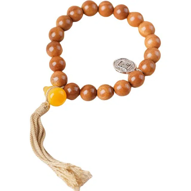 得笙陌 转运珠手链护身符防惊吓压惊福禄国潮复古葫芦 桃木 手串 男女同款情侣款