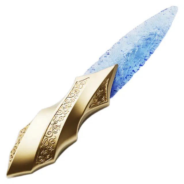 雄俊 失落遗迹二次元周边 匕首玩具蝴蝶刀展示武器 耍帅炫酷潮玩 塑料刀具 成品模型