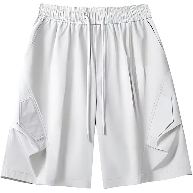 加荣 美式薄款透气外穿宽松阔腿五分伞兵裤子潮流高街百搭休闲中裤工装短裤 男女同款