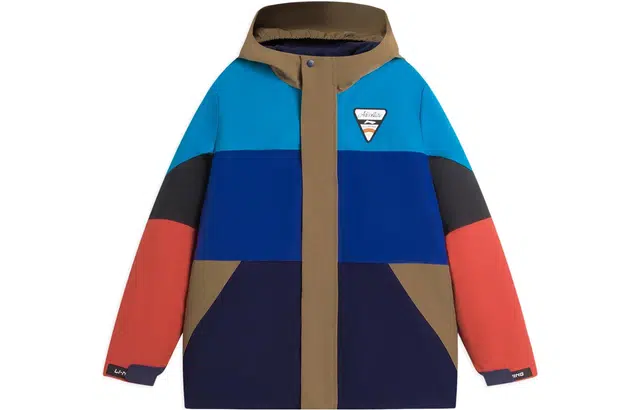 李宁儿童 非鞋 舒适休闲连帽加绒保暖风衣 儿童款 多色