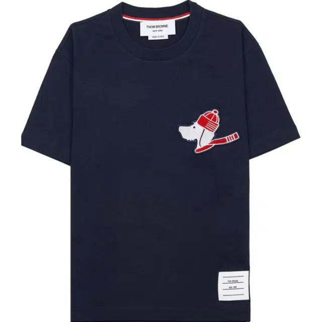 THOM BROWNE SS24 Festive Jersey Short Sleeve Button Hector Tee T